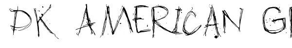 DK American Grunge font preview